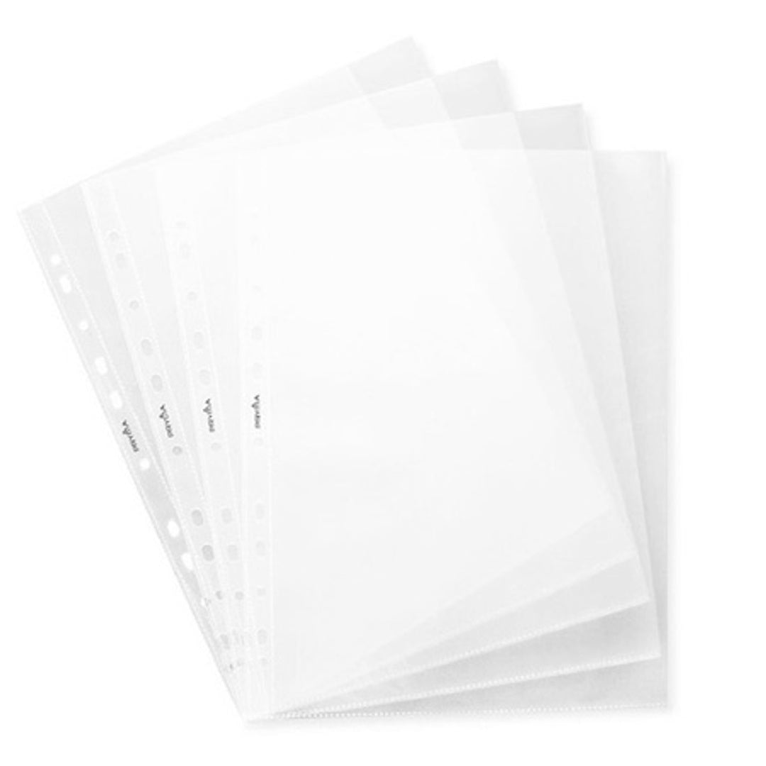 Pryma Buste Forate Portadocumenti A4 Standard – 100 Pezzi – Buste con Foratura Universale – Resistenti e Antistrappo (Trasparenti Lucide)