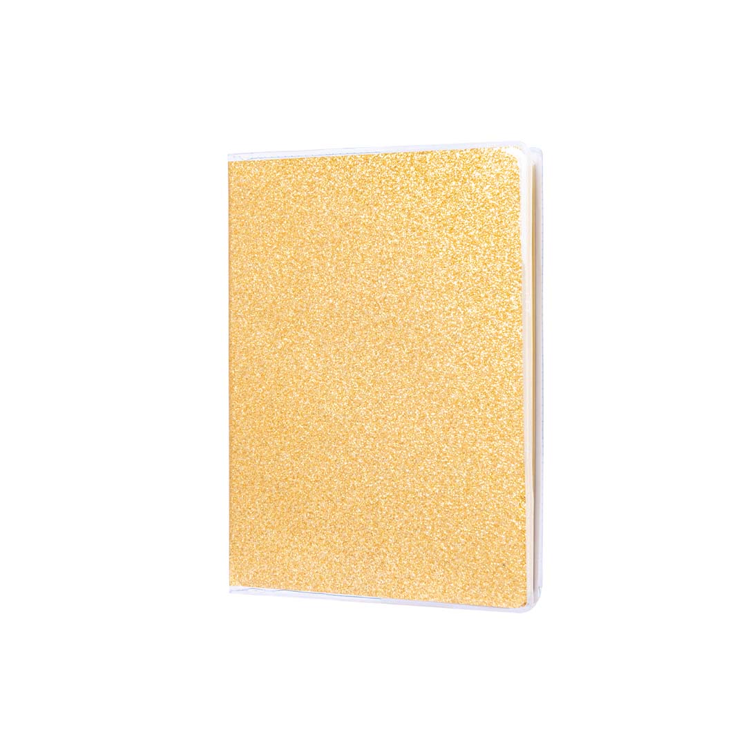 Diario Memobook Piccolo Copertina Morbida 80 Fogli 102x137mm Glitter Assortiti
