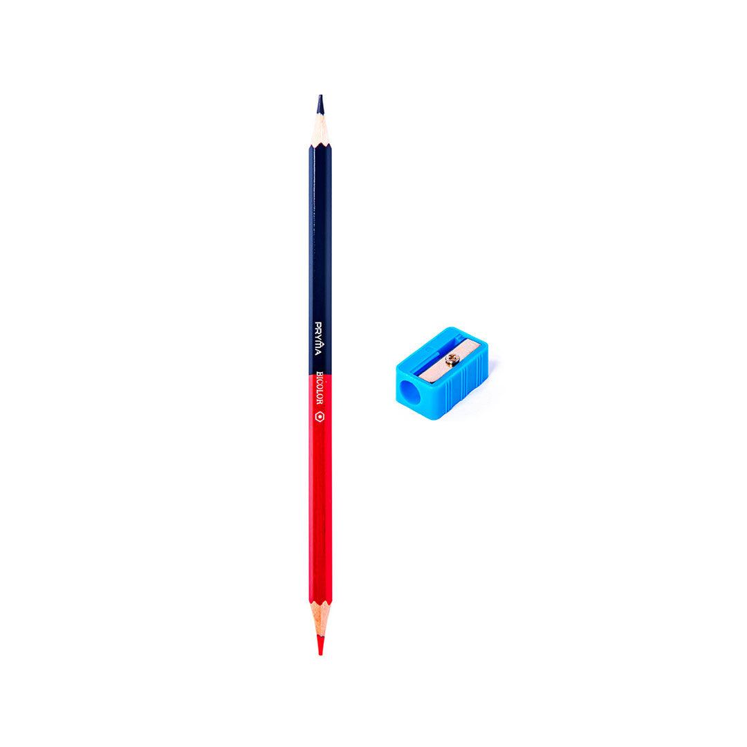 Matita Bicolore Rosso-Blu Con Temperino | Ø 2,8 Mm