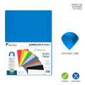 [2 PZ] Pryma Foglio Gomma Eva 40X60Cm 2Mm Azzurro