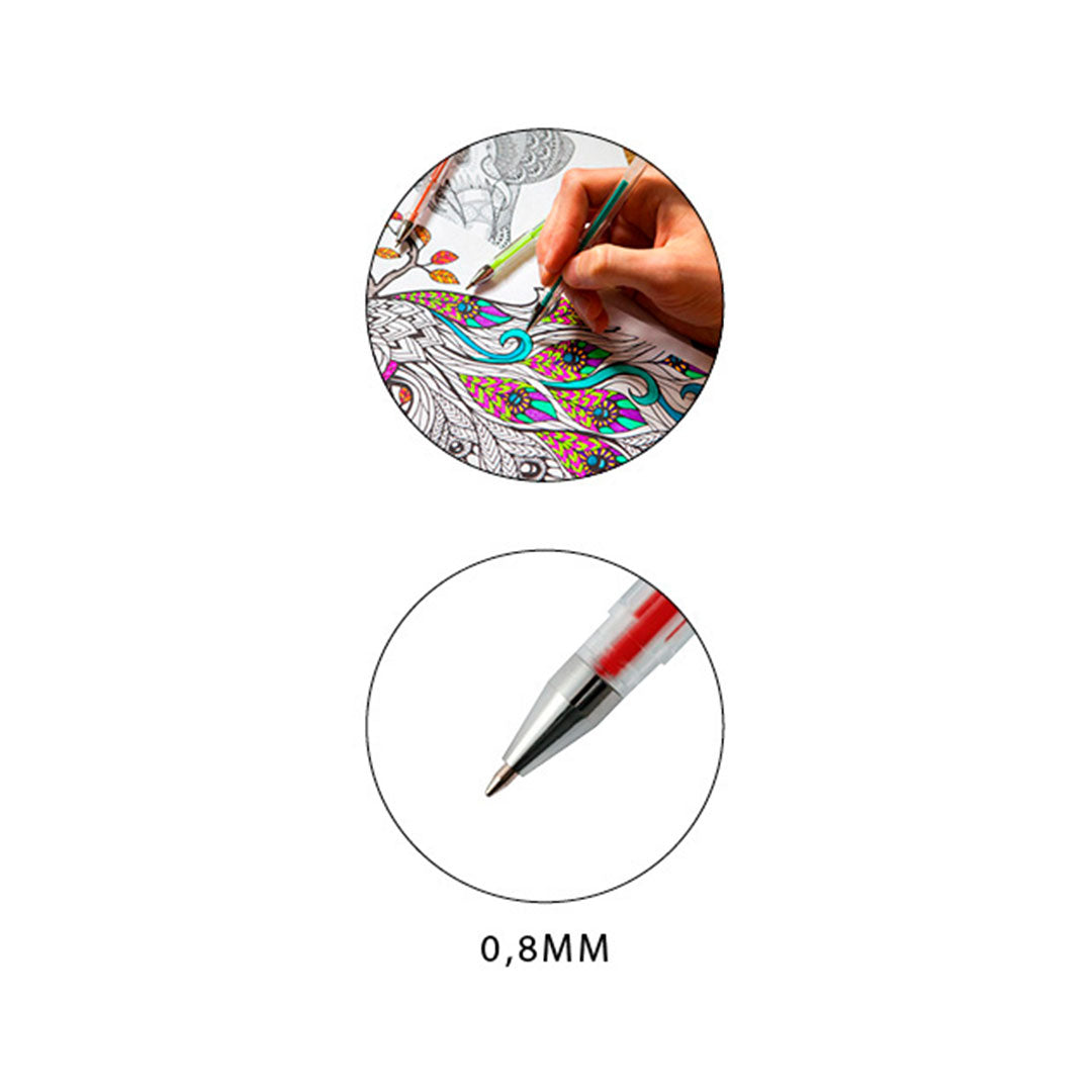 Penna Gel Pastello | 12 Colori