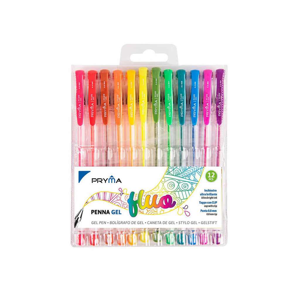 Penna Gel Fluo | 12 Colori