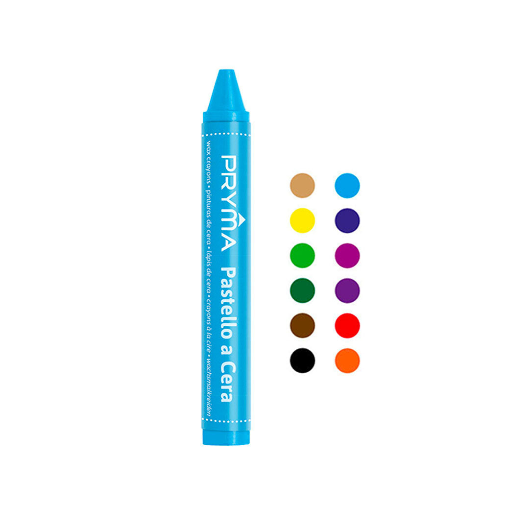 Pastelli A Cera Jumbo | Ø 11Mm - 12 Colori