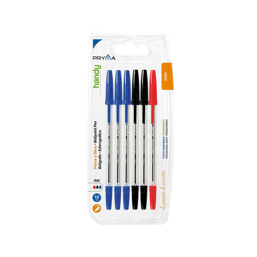 Penna Sfera Handy 1Mm 6Pz