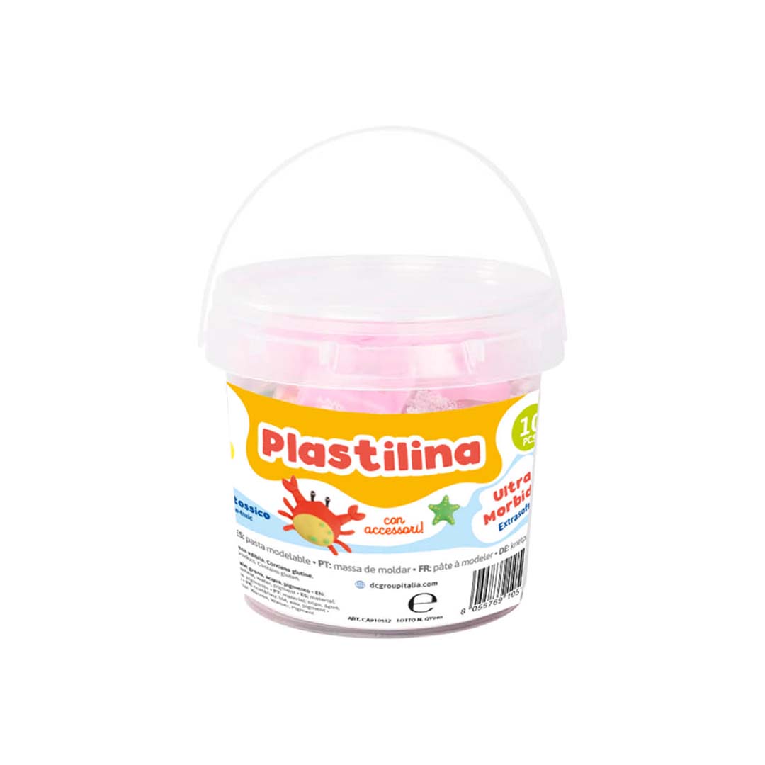 Secchiello Plastilina Colorata | 16 Pezzi (Accessori Inclusi)