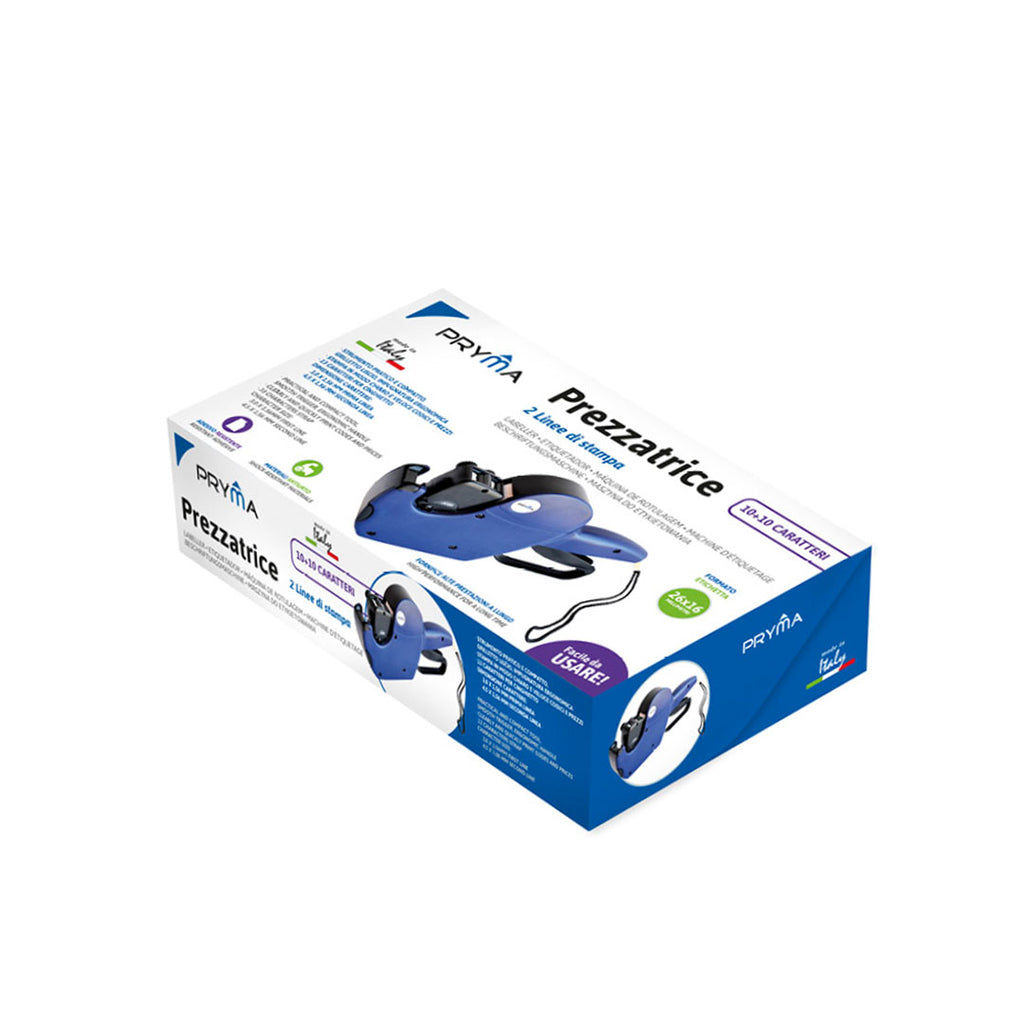 Prezzatrice 2 Linee 10-13 Caratteri Etichette 26x16mm