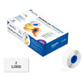 Pryma Etichette Adesive Prezzo 2 Linee 26x16 mm – 36 Rotoli Bianche per Prezzatrice | Etichette Resistenti, Facili da Applicare per Negozi e Attività Commerciali