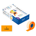Pryma Etichetta Adesiva Prezzo 2Linee 26X16Mm 36Rt Arancione