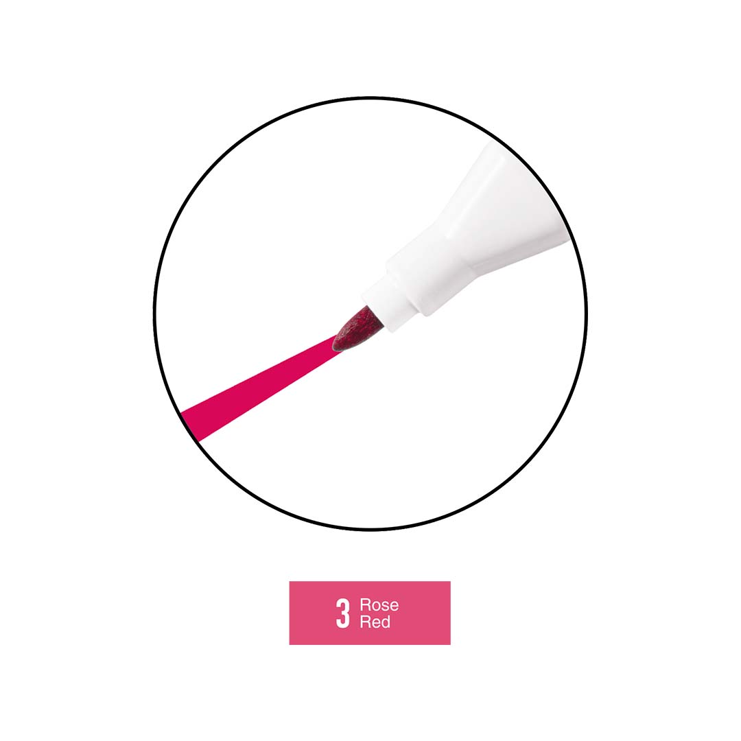 Marcatore Twice | Col. 3 - Rose Red (Doppia Punta 1Mm-6Mm)