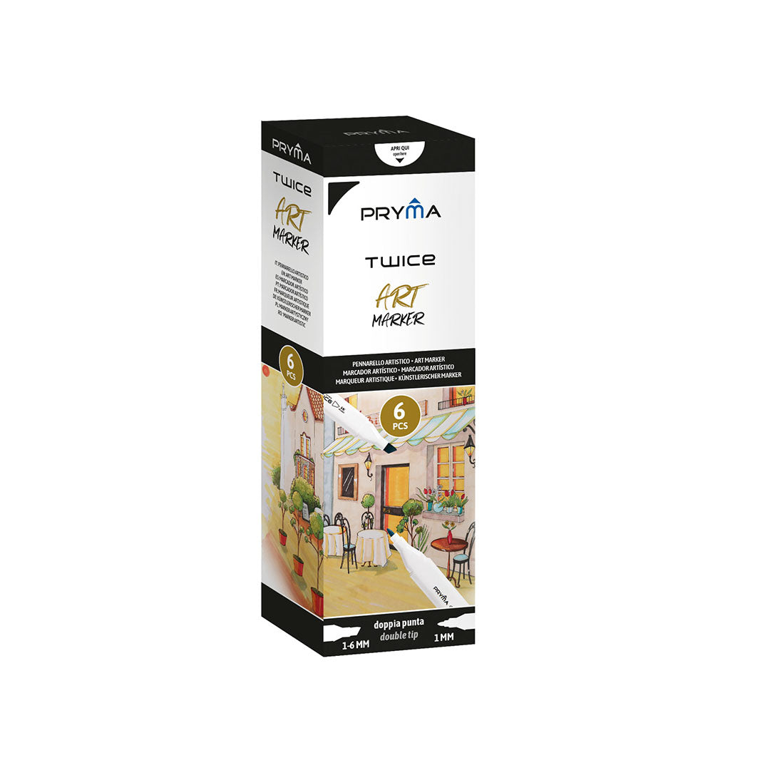 Marcatore Twice | Col. 69 - Prussian Blu (Doppia Punta 1Mm-6Mm)