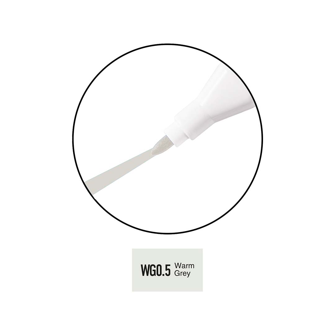 Marcatore Twice | Col. Wg0,5 - Warm Grey (Doppia Punta 1Mm-6Mm)
