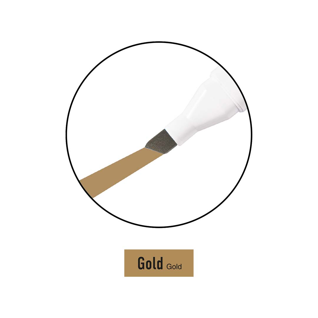 Marcatore Twice | Col. G - Gold (Doppia Punta 1Mm-6Mm)