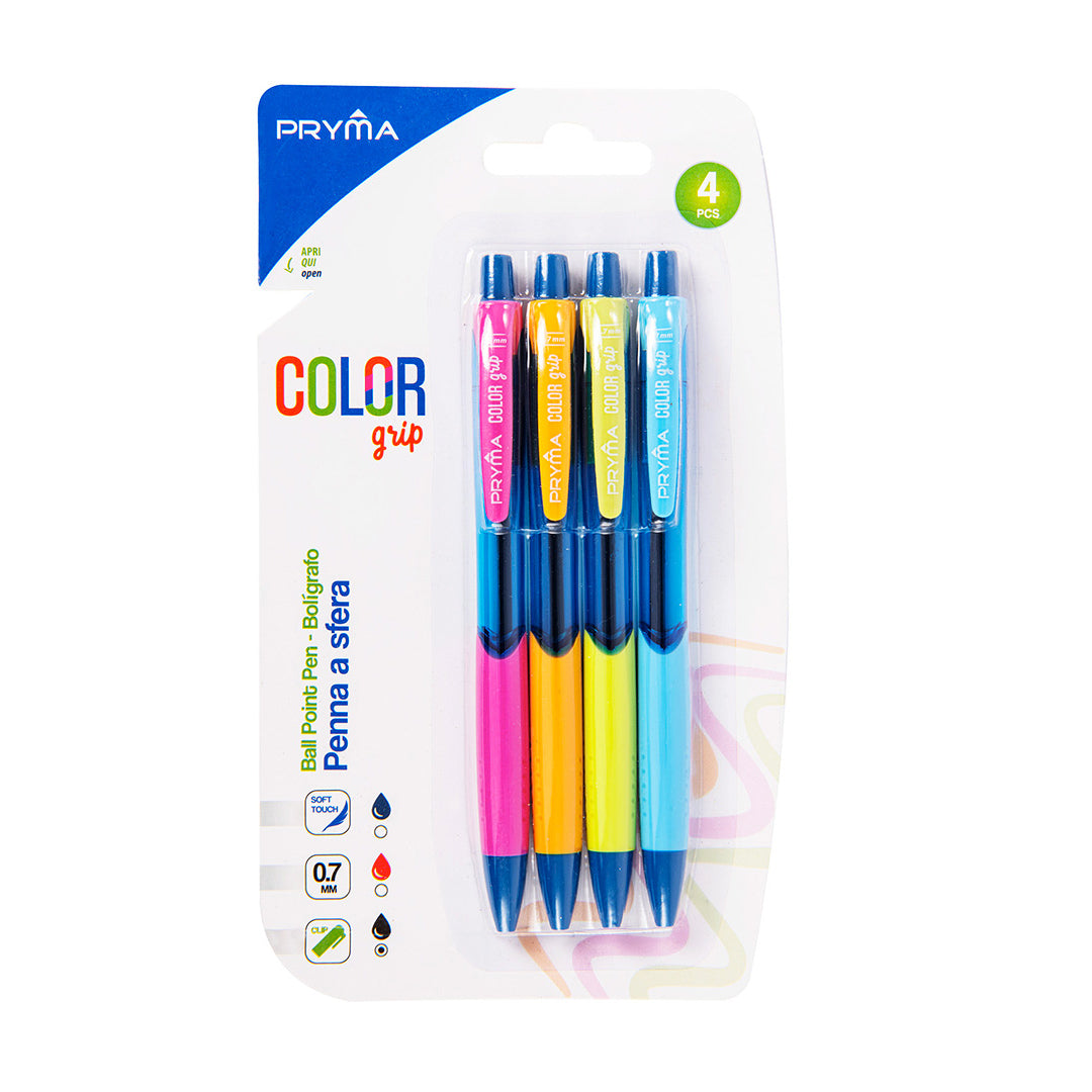 Penna Sfera Color Grip 0.7Mm 4Pz Nero