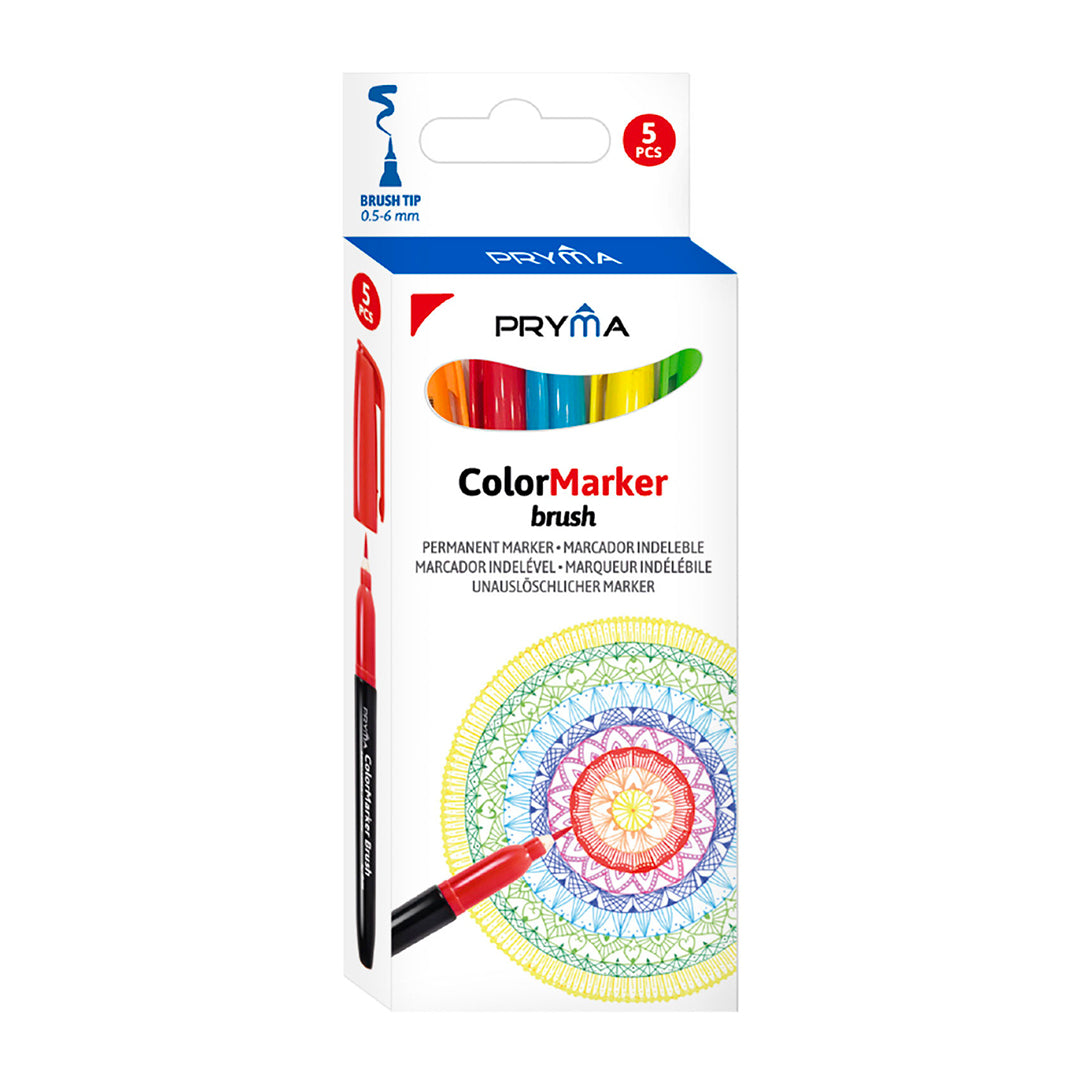 Color Marker Brush | 5 Colori (Punta Pennello)