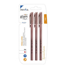 Penna A Sfera Glam | 1 Mm - 3 Pezzi (Rosso)