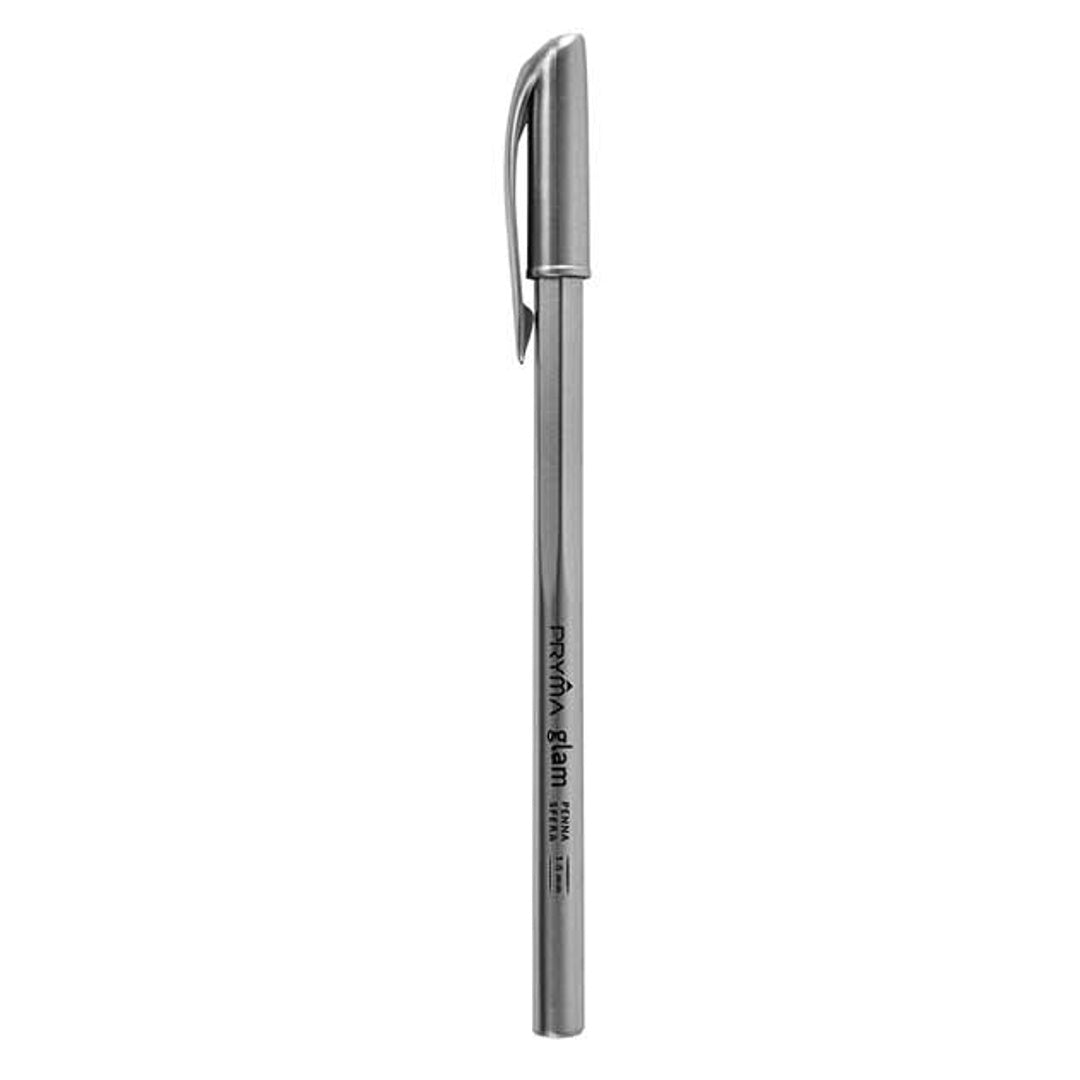 Pryma Penna Sfera Glam 1mm – Confezione 50 Penne Eleganti con Scrittura Scorrevole e Design Raffinato (Inchiostro Nero)