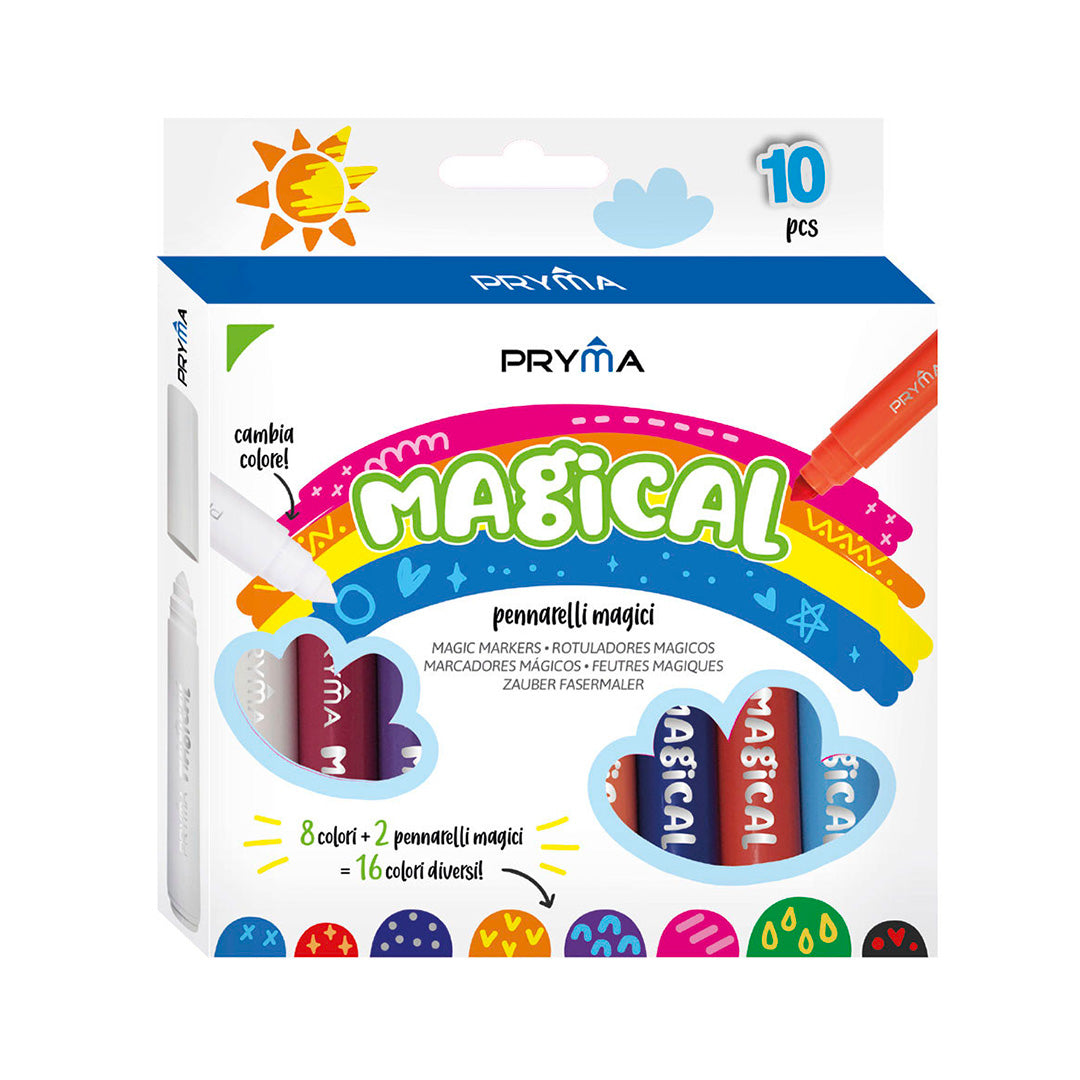 "Magical" Pennarelli Magici | 8 Colori + 2 Penne Magiche
