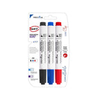 Marcatore Lavagna Bianca Punta Tonda |2 Mm (Blu, Nero, Rosso)