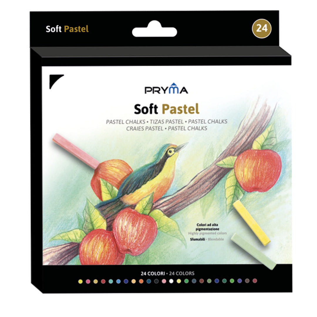 Soft Pastel a Olio - 24 Colori Vibranti, Pastelli ad Olio Professionali per Artisti, Ideali per Disegno, Schizzi e Tecniche Miste - Set Completo per Principianti ed Esperti