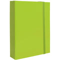 Pryma Cartella con Elastico Piatto 25x35 Cm - Organizzatore Documenti, Design Resistente, Colori Moderni (Verde Chiaro, D7)