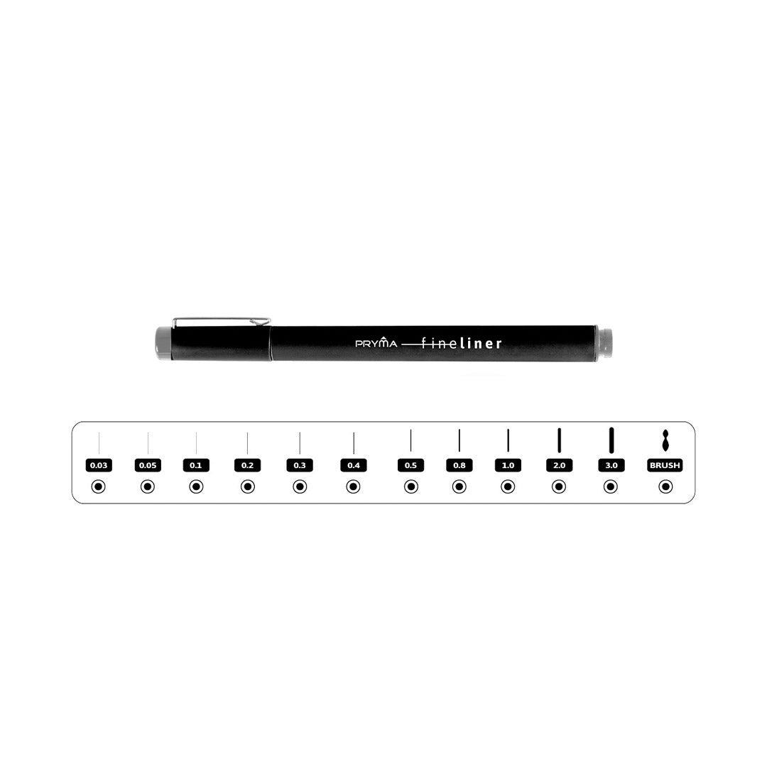 Fineliner | Penna A China - 12 Tratti