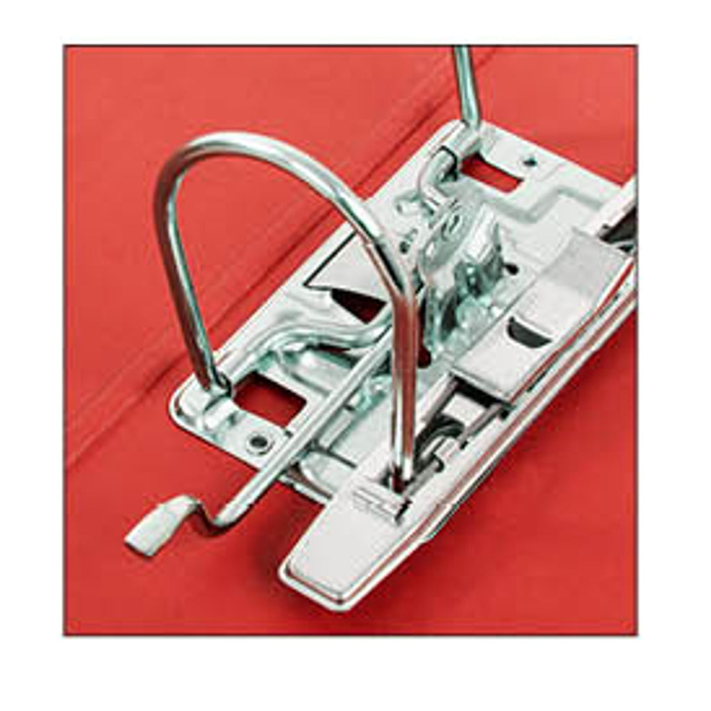 Pryma Registratore Raccoglitore Ufficio con Leva - Raccoglitore Protocolli A4 Robusto per Documenti (Rosso, D5)