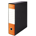 Pryma Registratore Raccoglitore Ufficio con Leva - Raccoglitore Protocolli A4 Robusto per Documenti (Arancione, D8)