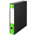 Pryma Registratore Raccoglitore Ufficio con Leva - Raccoglitore Protocolli A4 Robusto per Documenti (Verde Mela, D5)