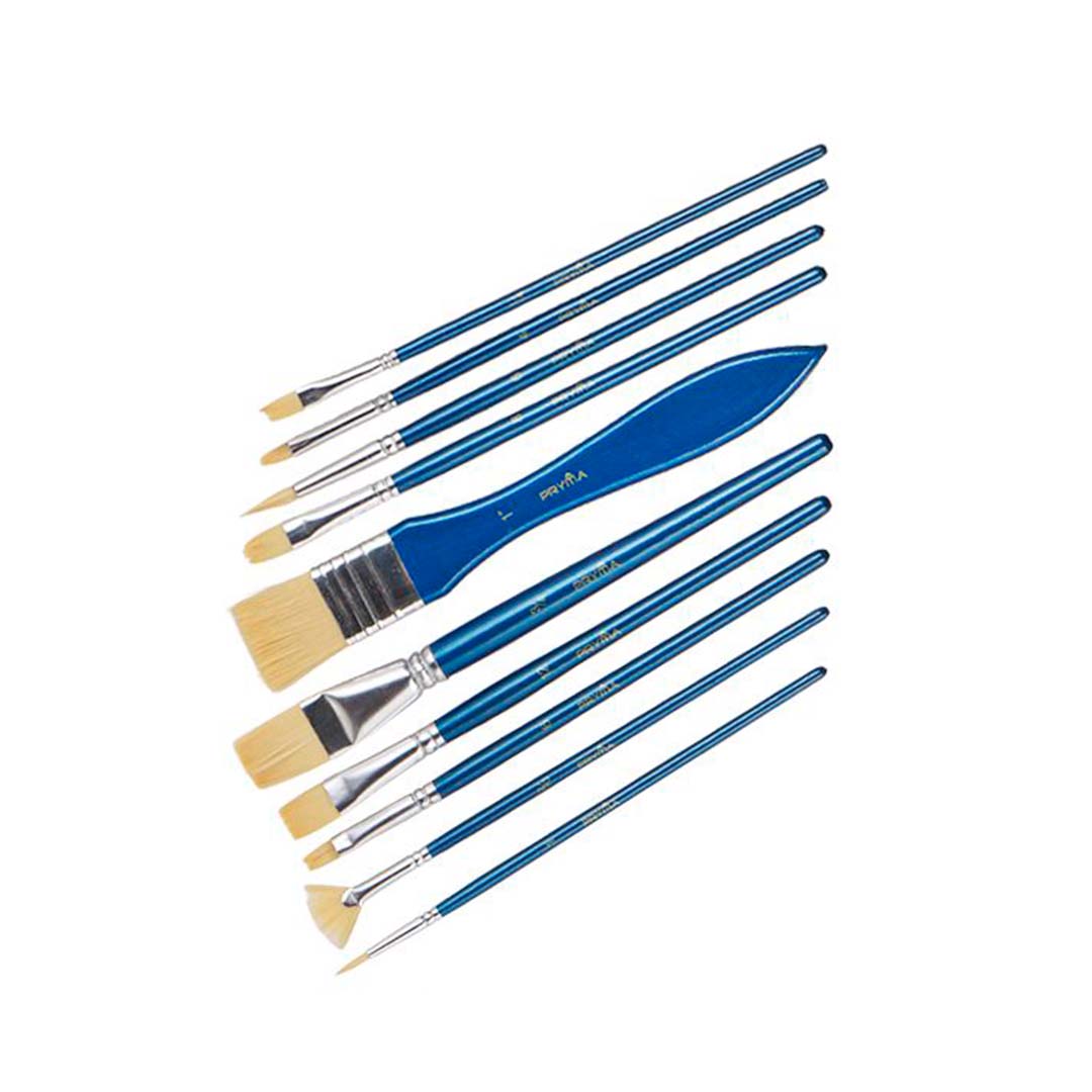 Set Pennelli Pittura Olio 10Pz