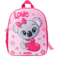 Pryma Zaino Spalla 3D Rilievo Soft Touch 31 X 25.5 X 10 Cm, Scuola Dell'Infanzia e Asilo (Bimba Koala)