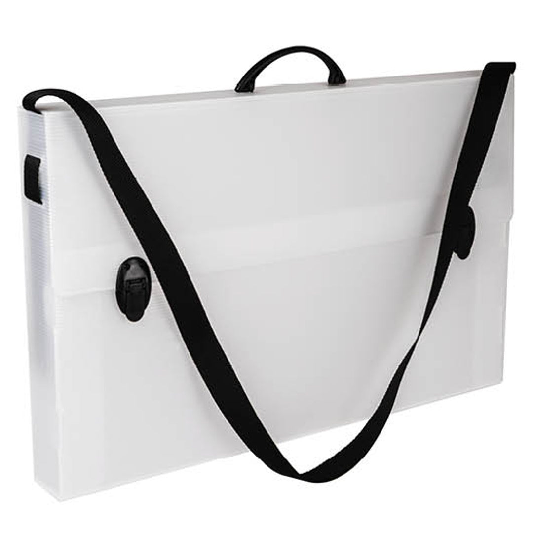 Pryma Valigetta Porta Documenti in Polipropilene con Manico e Tracolla – 56x36x6 Cm – 2 Chiusure a Clip, Leggera e Resistente