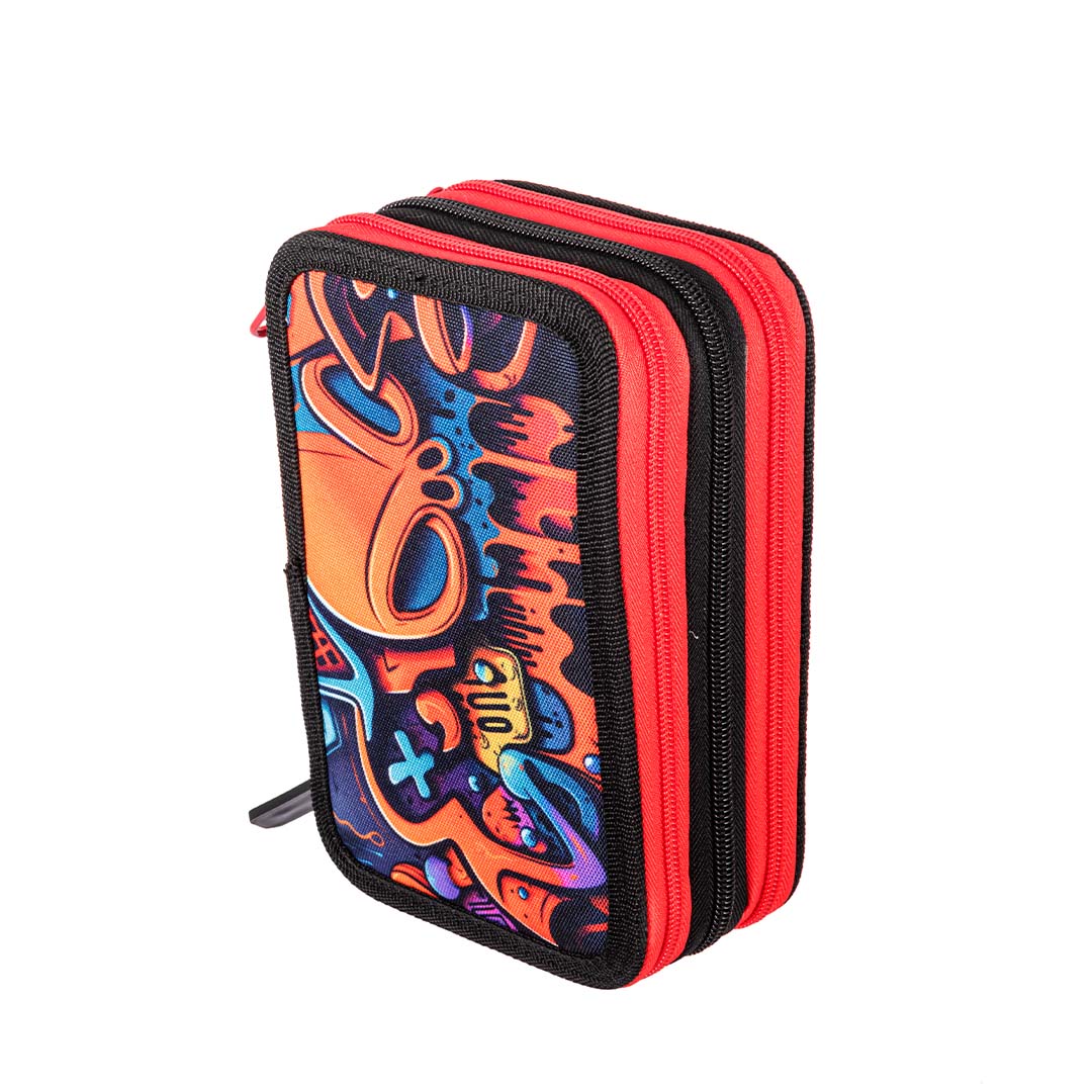 Pryma Astuccio a Tre Scomparti 3Zip Skull