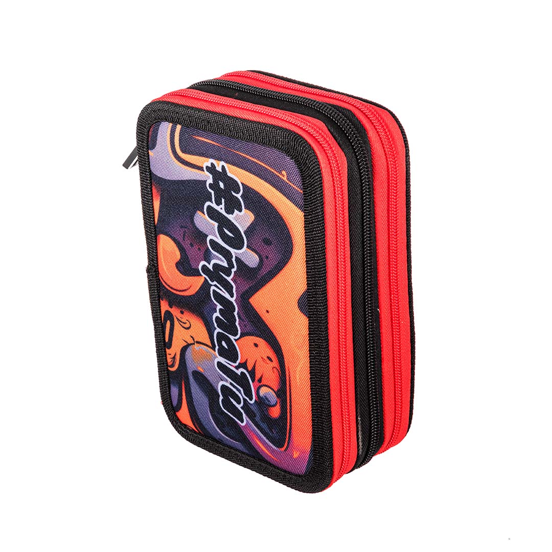 Pryma Astuccio a Tre Scomparti 3Zip Skull