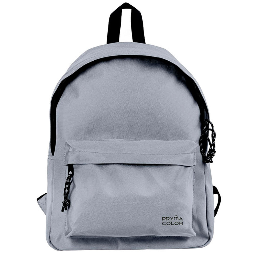 Pryma Zaino 40x31x15 Cm - Zaino Scuola e Tempo Libero per Bambini e Adulti (Grigio)