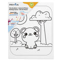 Pryma Set di 4 Tele da Colorare 20x25 Cm con Pennello e Colori – Kit Pittura per Bambini e Principianti, Attività Creativa e Educativa