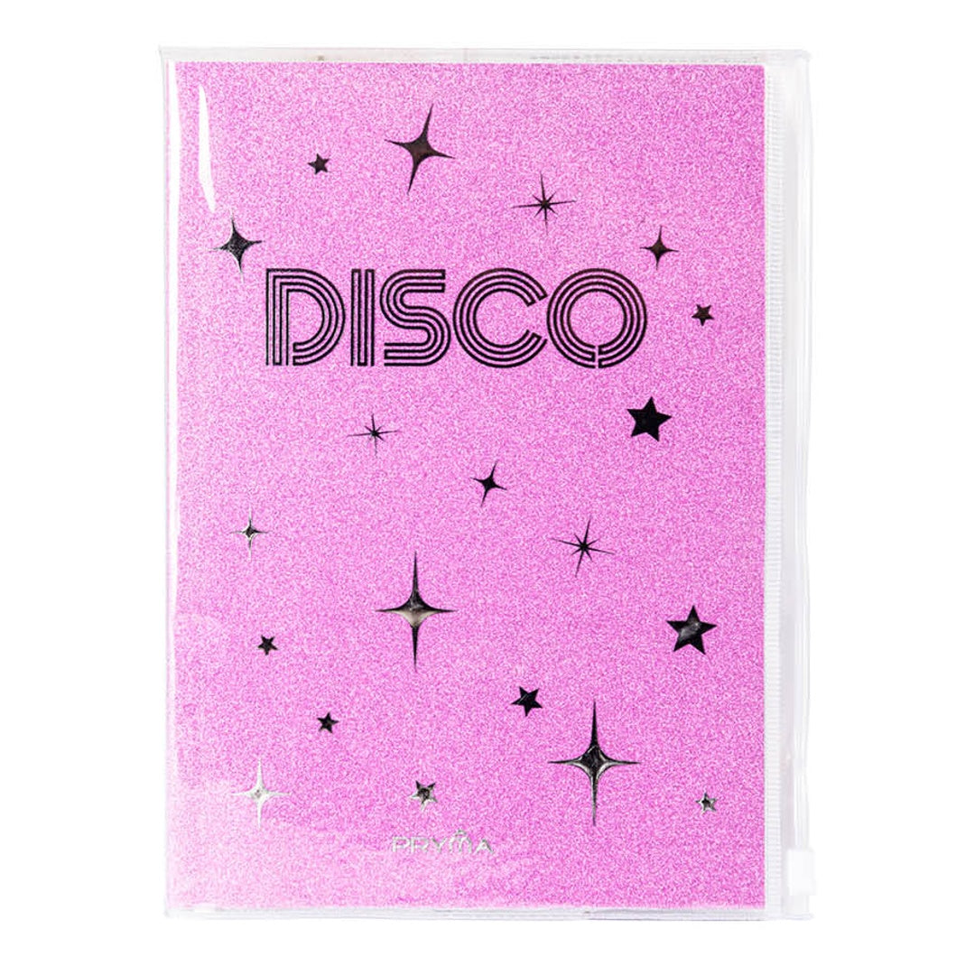 Pryma Linea Disco Memobook A5 – Quaderno con Rilegatura a Dischi, 80 Fogli 80g 1 Rigo, Copertina Rigida in PVC, Riutilizzabile per Scuola, Ufficio, Studio e Appunti