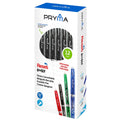 Pryma Penna Cancellabile Reset 0.7 Mm con Gomma – Scrittura Fluida e Precisa, Confezione da 12 Pezzi (Nero)