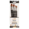 PRYMA Artista Set Pennelli Pittura 6 Pezzi Punte Assortite Misure 2-4-6-6-10-12 – Pennelli Professionali per Acrilico, Olio e Acquerello – Ideali per Artisti, Hobby e Belle Arti