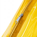 Astuccio in PVC Trasparente Giallo – 21x8cm