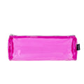 PRYMA Astuccio in PVC Trasparente, 21x8cm Rosa – Portapenne Impermeabile e Resistente con Cerniera, Organizer Minimalist