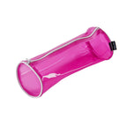 Astuccio in PVC Trasparente Rosa – 21x8cm
