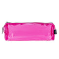 PRYMA Astuccio in PVC Trasparente, 20x4.5x4.5cm Rosa – Portapenne Impermeabile e Resistente con Cerniera, Organizer Mini