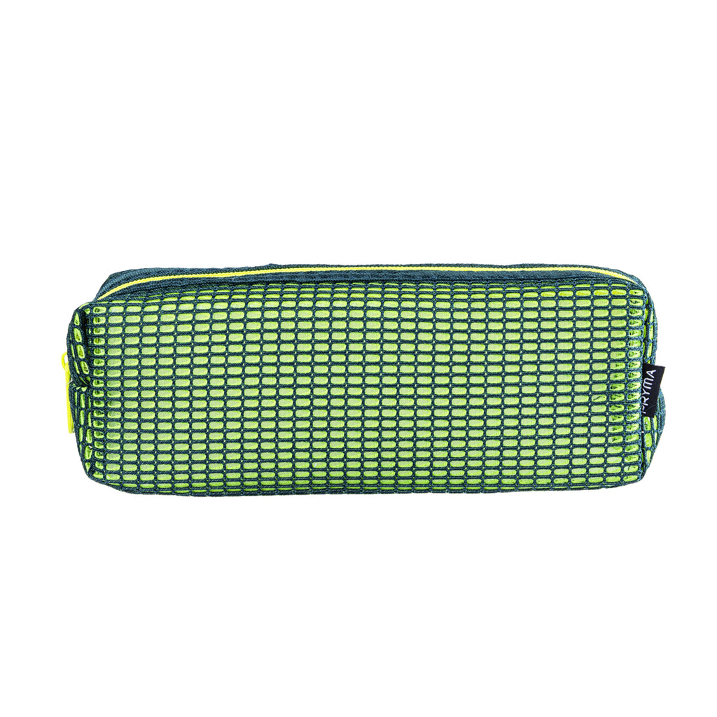Astuccio Slim in Tessuto Mesh Giallo – 21x5x7cm