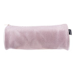 PRYMA Astuccio Cilindrico in Tessuto Mesh Lilla, 22x8cm – Portapenne a Tombolo con Cerniera, Organizer Traspirante e Cap