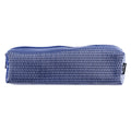 PRYMA Astuccio Slim in Tessuto Mesh Blu, 20x4.5x4.5cm – Portapenne a Rete con Cerniera, Organizer Traspirante e Resisten