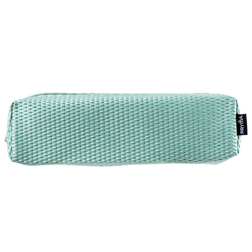 PRYMA Astuccio Slim in Tessuto Mesh Celeste, 20x4.5x4.5cm – Portapenne a Rete con Cerniera, Organizer Traspirante e Resi