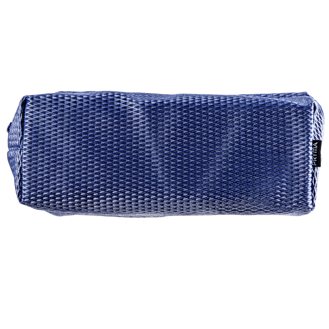 PRYMA Astuccio Slim in Tessuto Mesh Blu, 21x5x7cm – Portapenne a Rete con Cerniera, Organizer Traspirante e Resistente p