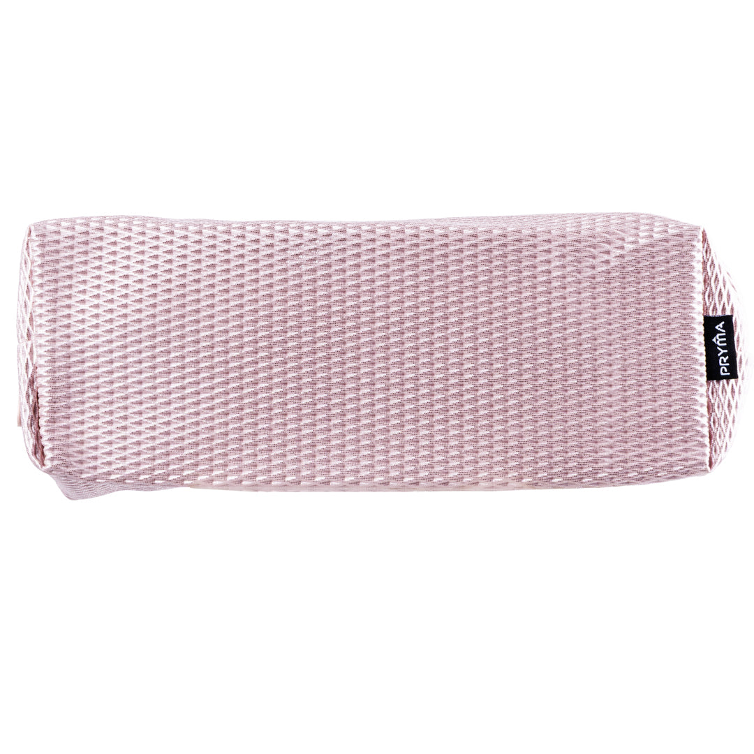 PRYMA Astuccio Slim in Tessuto Mesh Lilla, 21x5x7cm – Portapenne a Rete con Cerniera, Organizer Traspirante e Resistente