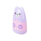 Gomma e Temperino 1 Foro Kawaii Lilla (Orsetto)