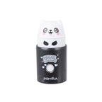 PRYMA Temperino 1 Foro Kawaii Bianco (Panda) – Temperamatite Compatto con Serbatoio, Articoli Scolastici Divertenti e Co